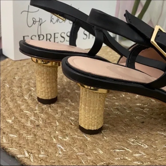 Gorgeous LEATHER slingback PUMPS SIZE 7 - Picture 7 of 10